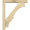 Ekena Millwork Balboa Block Rough Sawn Bracket w/ Offset Brace, Douglas Fir, 4"W x 20"D x 24"H BKT0402X20X24BOA05RDF - alternate 3